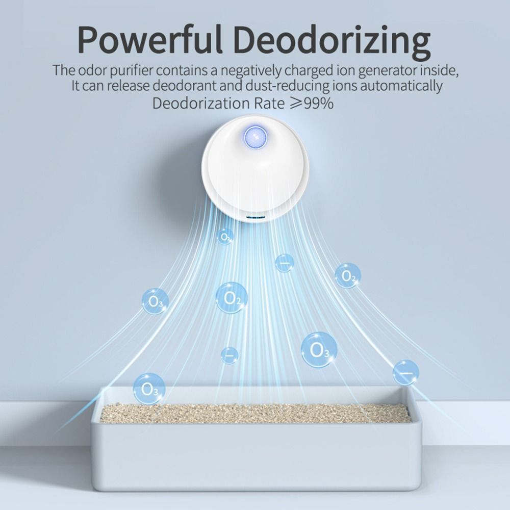Pets Deodorization Rechargeable Deodorizer Air Cleaner Sizemart Cat Odor Purifier