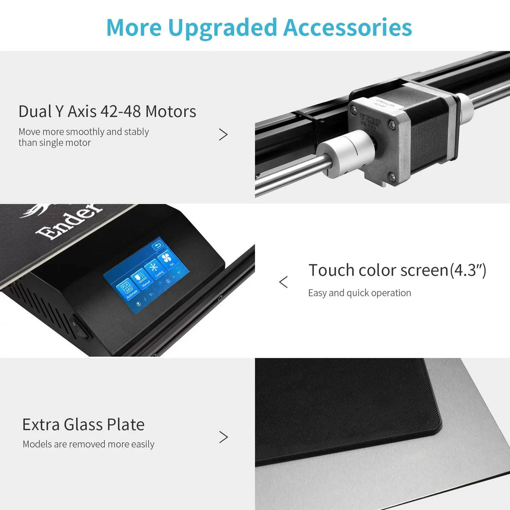 Creality Ender 5 Plus 3D Printer with BL Touch Glass Bed Large Printing Sizeize 13.78*13.78*15.74inch Aluminum Black