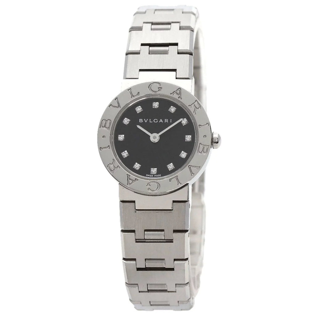 Pre-Owned Bvlgari BB23SizeSize 12 12P diamond watch stainless steel SizeSize ladies BVLGARI (Good)