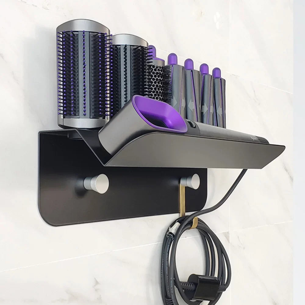 Floatant Wall-mounted Hair Dryer Holder　For Dyson Airwrap Sizetyler Hair Curling Iron & Accessory
