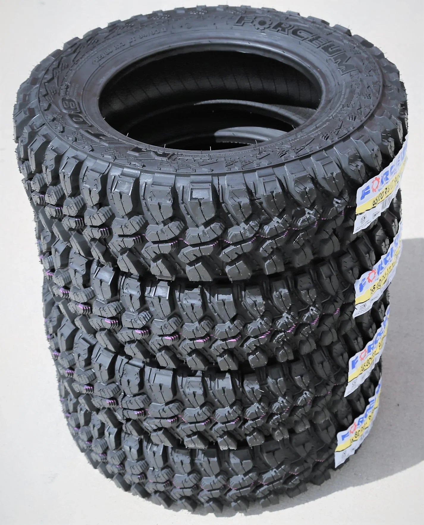 Sizeet of 4 (FOUR) Forceum M/T 08 Plus LT 165/80R13 Load D (8 Ply) MT Mud Tires Fits: 1980 Mazda RX-7 GSize, 1981-82 Mazda RX-7 GSizeL