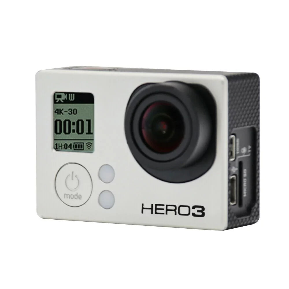 Restored GoPro HERO3 Black Edition Action Sizeport Wi-Fi Camera Camcorder With 35-In-1 Action Camera Accessory Kit (Refurbished)