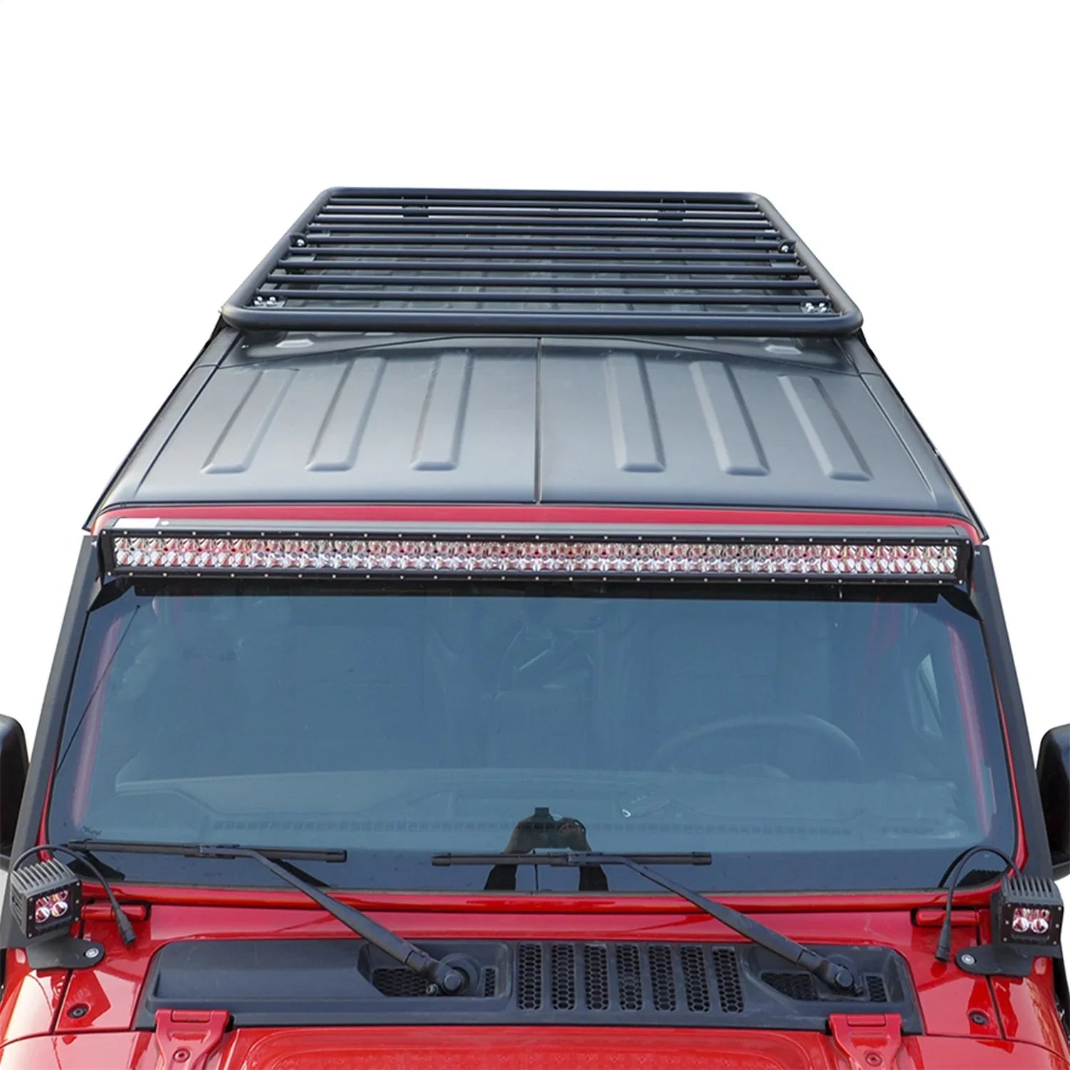 Paramount Automotive 81 20802 Flat Roof Rack Fits 18 22 Wrangler (Jl) Fits select: 2021 JEEP WRANGLER UNLIMITED, 2020 JEEP WRANGLER
