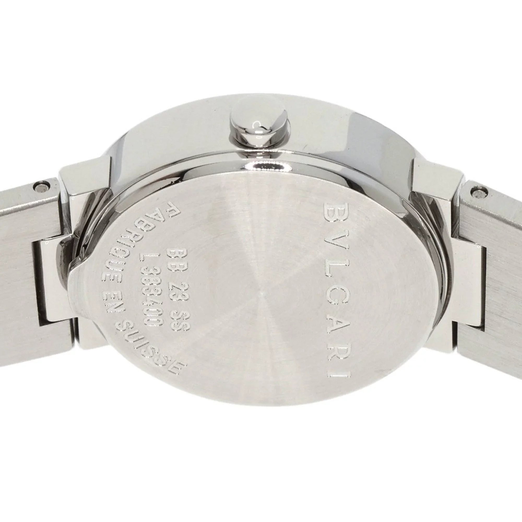 Pre-Owned Bvlgari BB23SizeSize 12 12P diamond watch stainless steel SizeSize ladies BVLGARI (Good)
