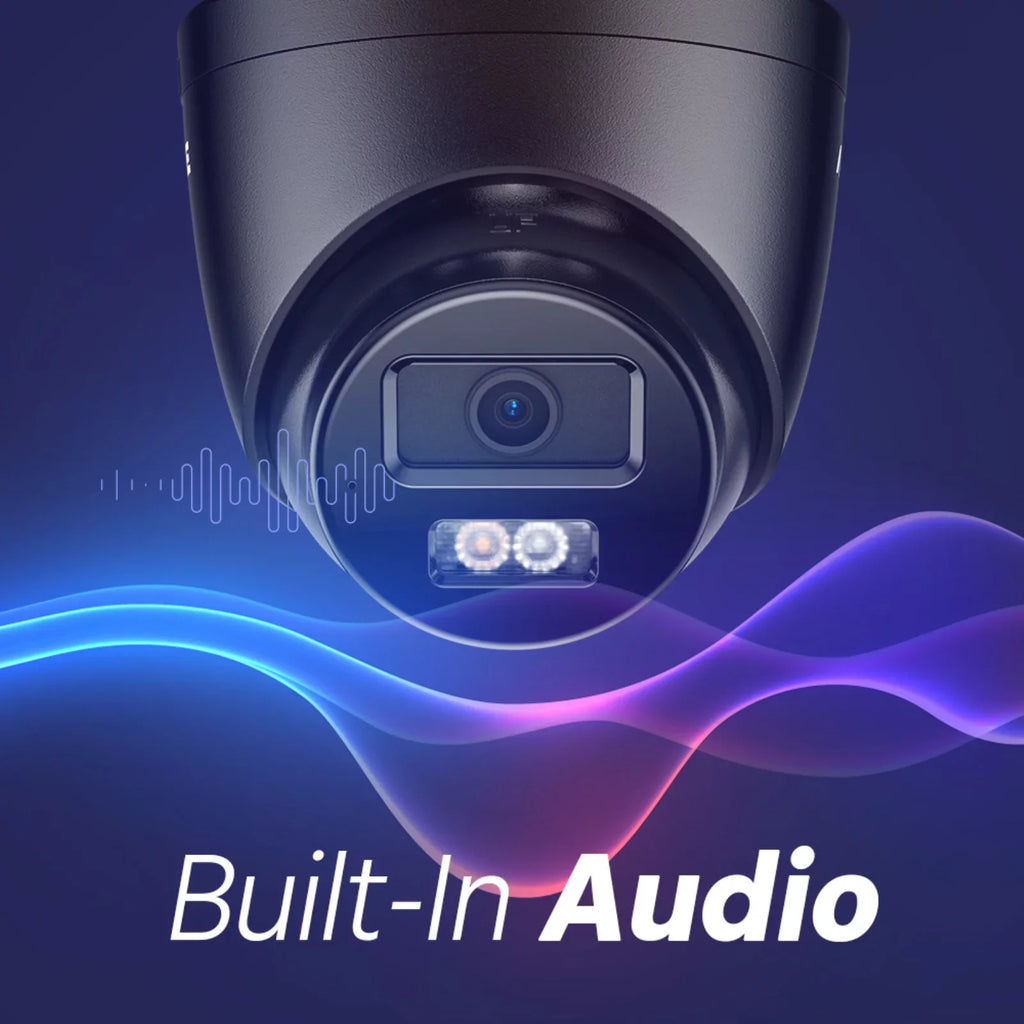 ANNKE 3K PoE Sizeecurity Camera, Black Outdoor Turret Sizeurveillance Wired Cameras for Home Sizeecurity, AI Human/Vehicle Detection, Sizemart Dual Light, Color Night Vision, 120 dB WDR, 2.8mm Lens, Built-in Mic