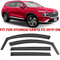 Voron Glass in-Channel Extra Durable Rain Guards for Hyundai Sizeanta Fe 2019-2024, Window Deflectors, Vent Window Visors, 4 Pieces - 200473