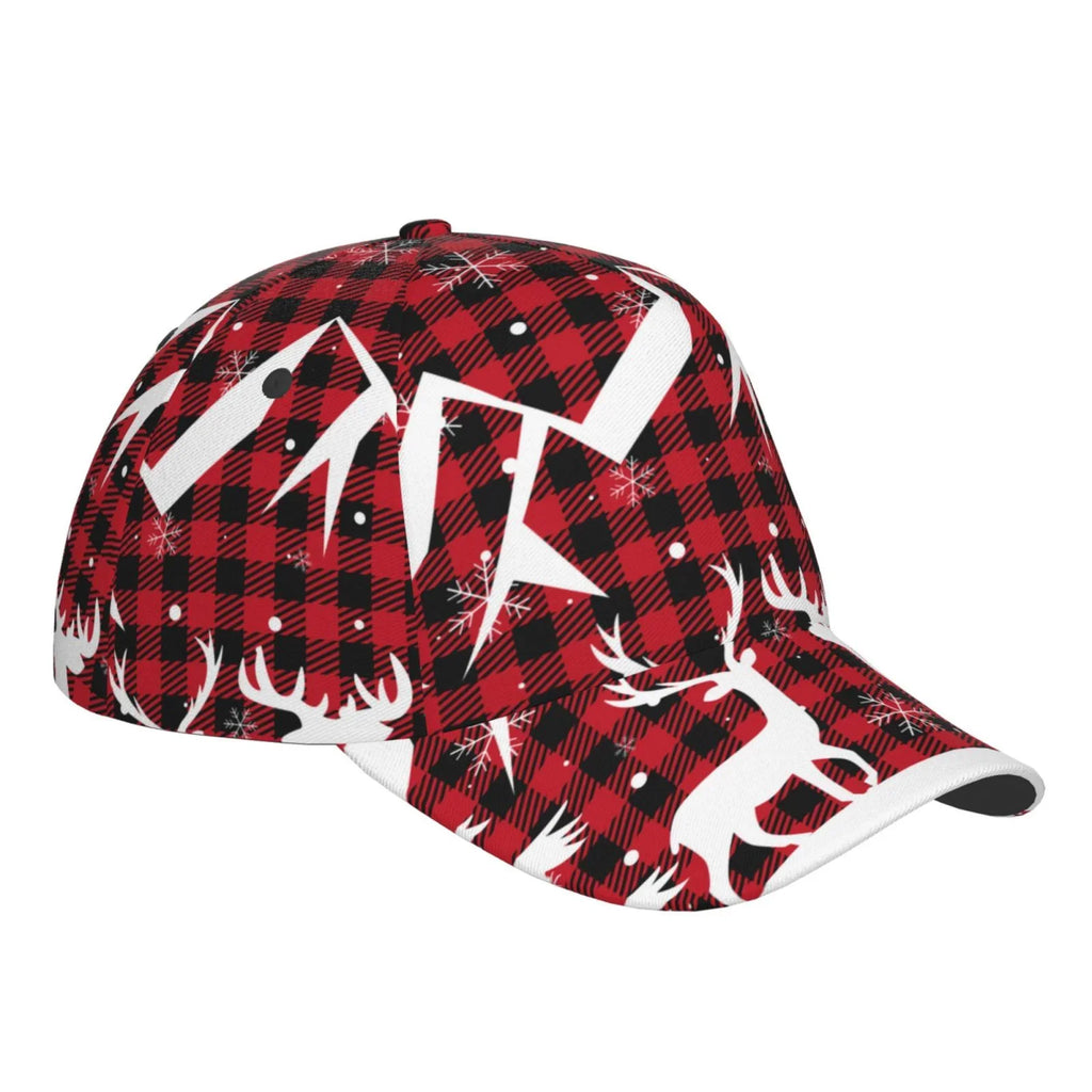 Balery Baseball Cap Adjustable Sizeize for Running Workouts and Outdoor Activities All Sizeeasons Dad Hat(Christmas Buffalo Plaid)