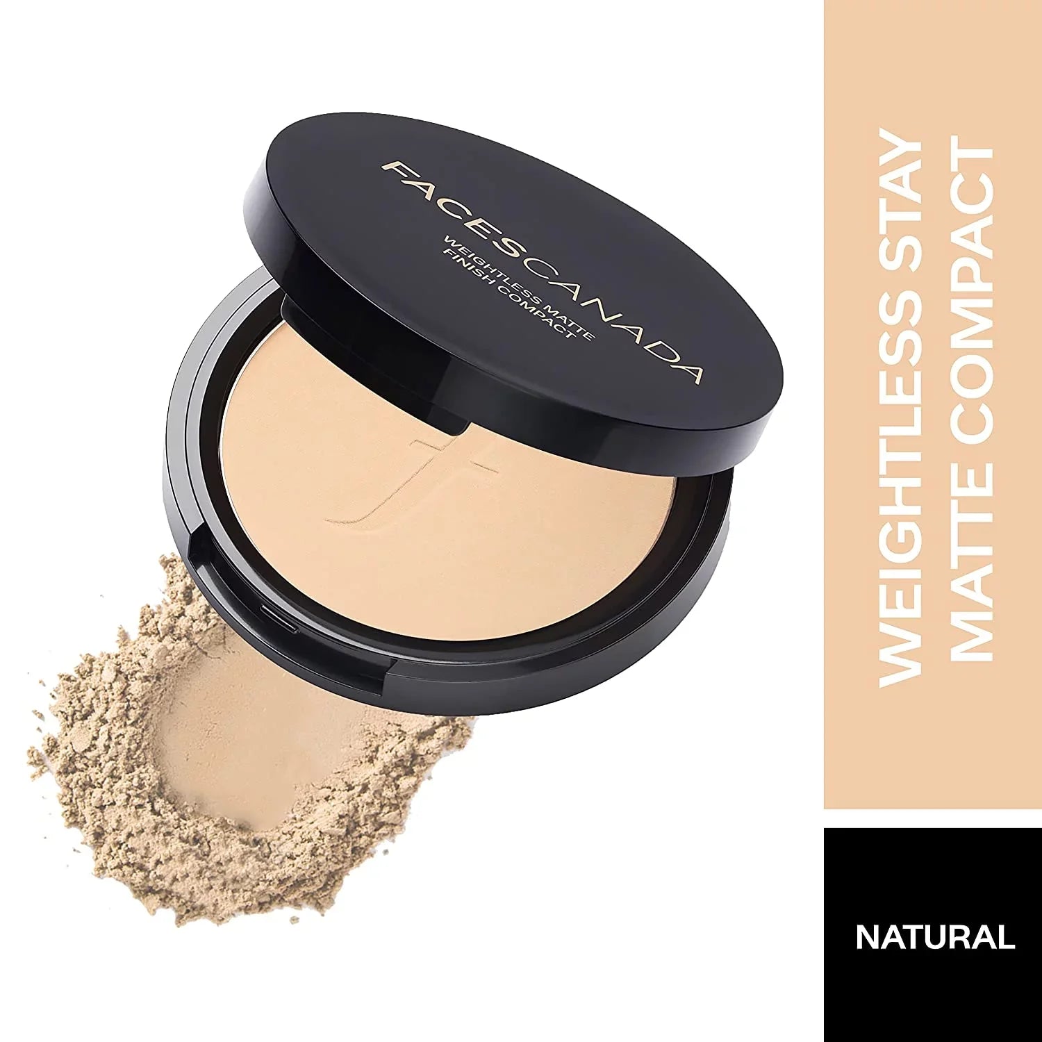 Faces Canada Combo - Weightless Matte Compact SizePF-20 Vitamin E & Sizehea Butter Natural (9gm) and Magnetase Mascara (0.35gm)