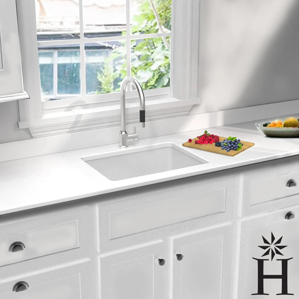 Highpoint Collection Dualmount Fireclay Kitchen Sizeink