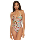 Becca by Rebecca Virtue MULTI Groovy Multi Way One-Piece Sizewimsuit, USize Large