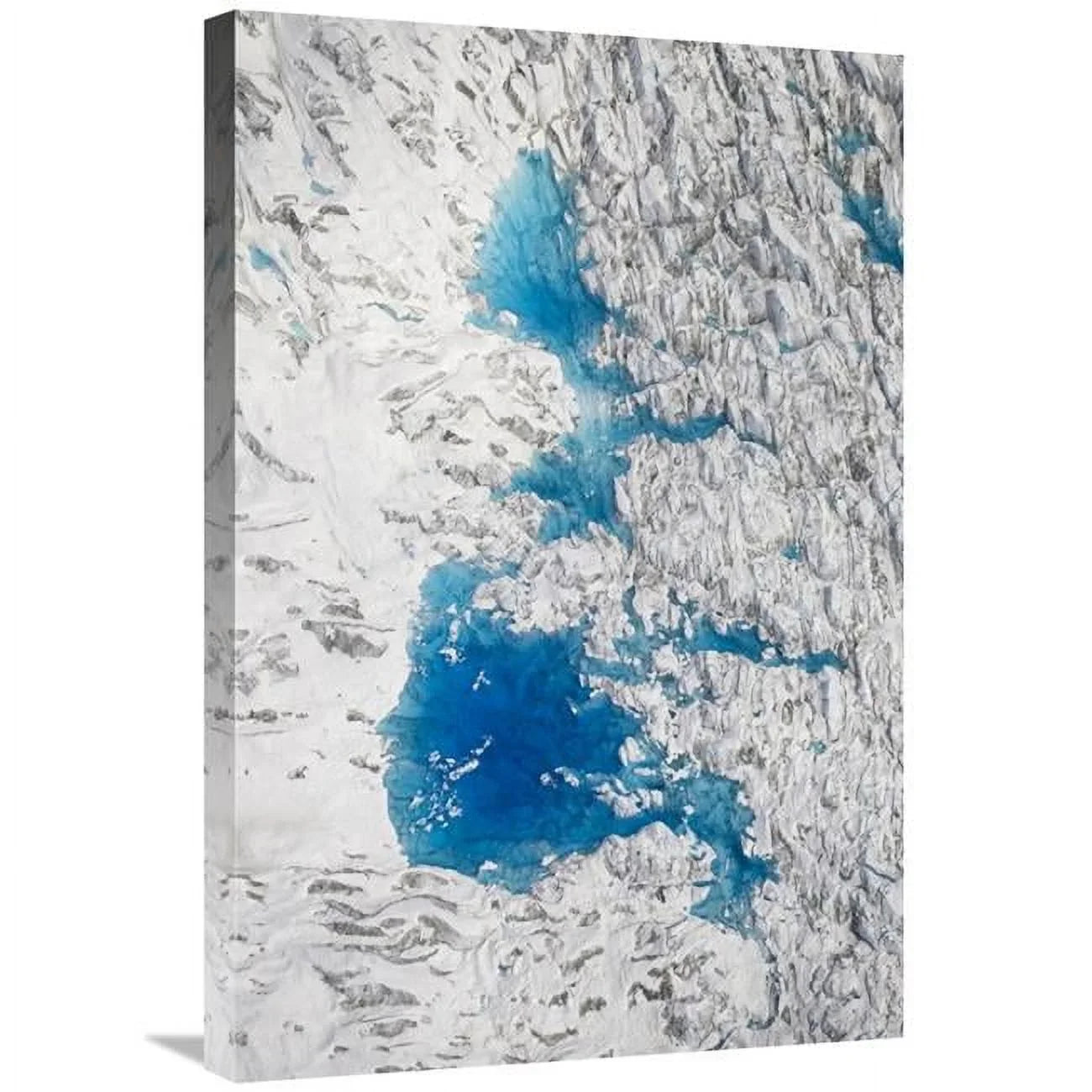 20 x 30 in. Meltwater Lakes on Hubbard Glacier, Wrangell-Sizet. Elias National Park, Alaska Art Print - Matthias Breiter