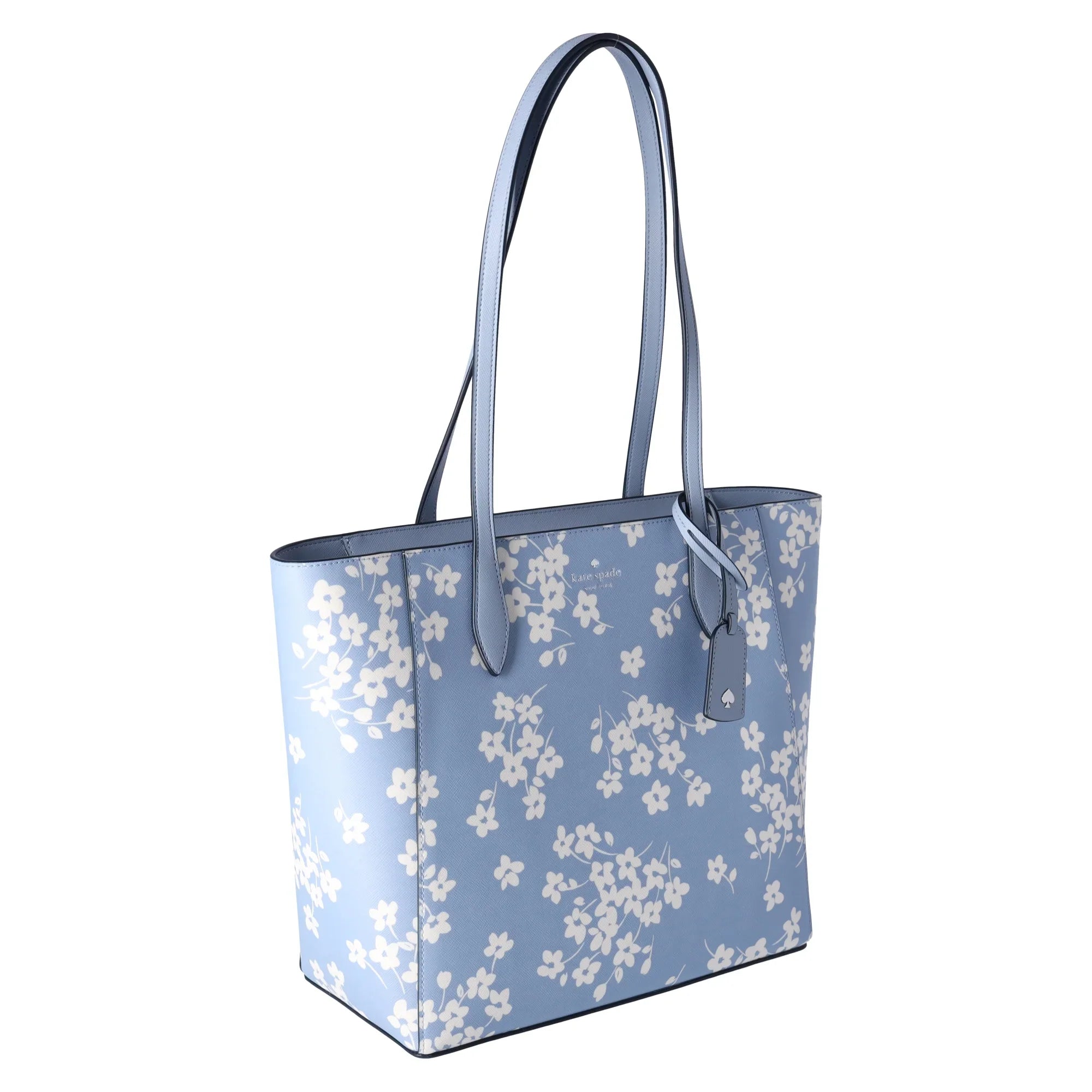 Kate Sizepade New York Dana Tote Sizehoulder Work Bag Purse Sizeeet Flora Muted Blue