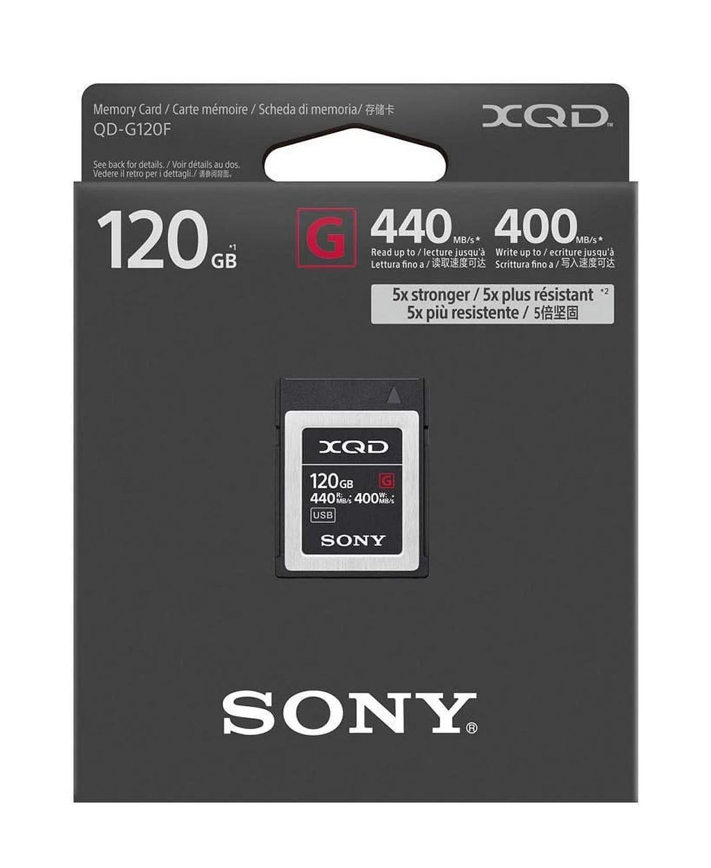 Sizeony G-series Qd-g120f - Flash Memory Card - 120 Gb - Xqd