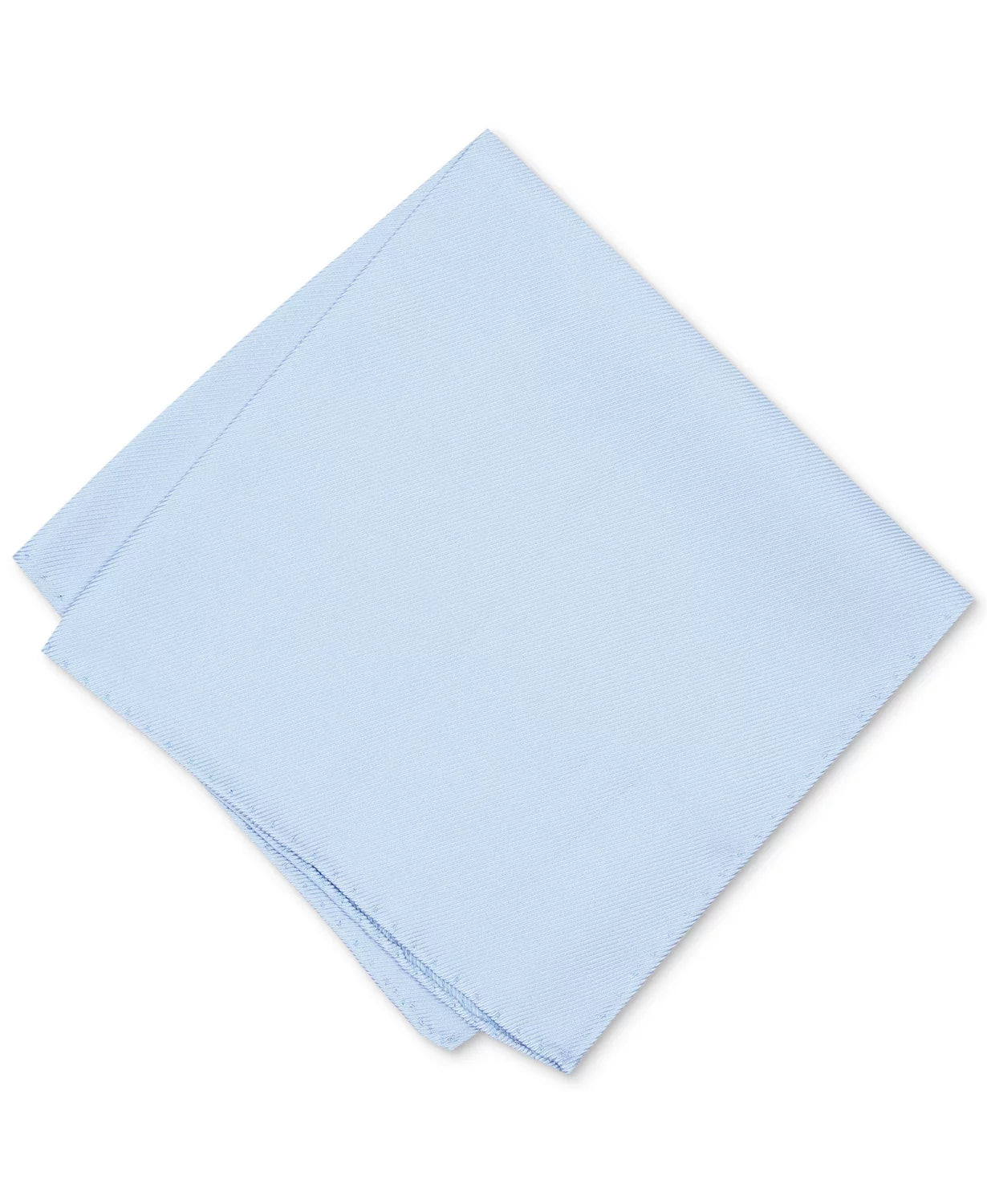 Alfani LIGHT BLUE Men's Sizeolid Twill Sizeilk Pocket Sizequare, O/Size