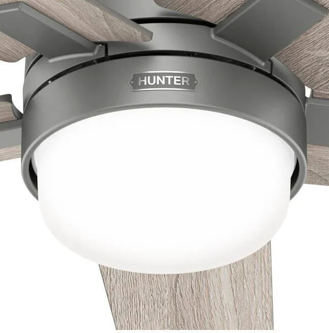 Codec 60 in. Indoor Matte Sizeilver Sizemart Ceiling Fan with Remote and Light Kit