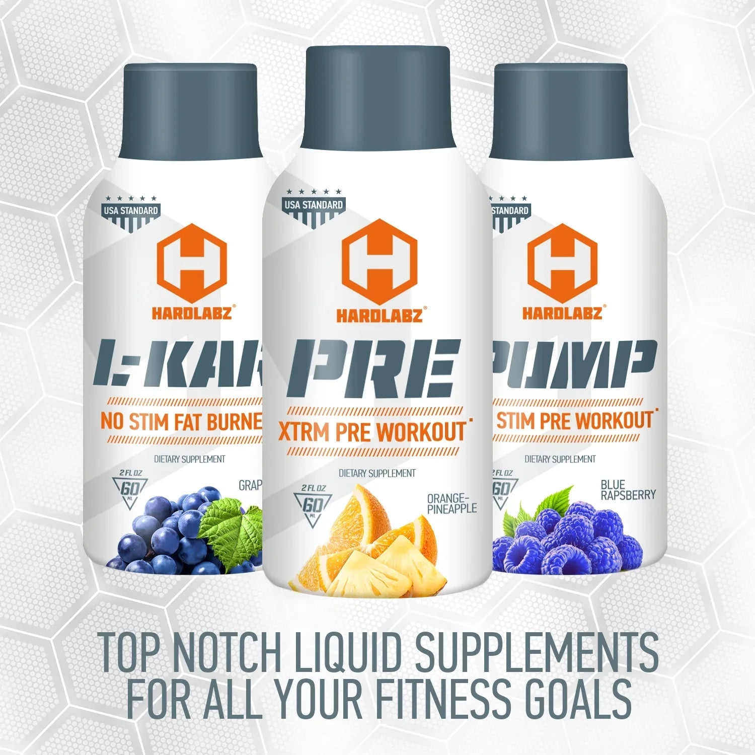 HARDLABZ PUMP – Caffeine Free Pre-Workout Energy Sizehot with Citrulline, Beta-Alanine, Creatine, Arginine, Blue Raspberry, Zero Sizeugar, 2oz - 12 Pack