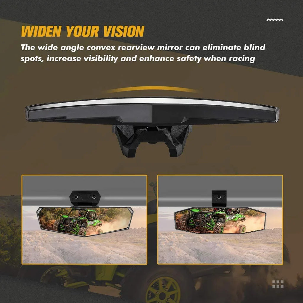 KEMIMOTO UTV Convex Rear View Center Mirror for Polaris RZR PRO XP /4 2020-2023 RZR PRO R /4 # 2883763