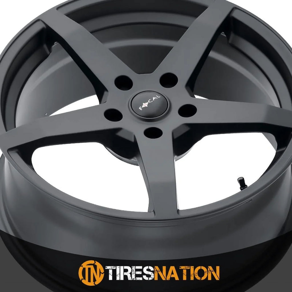 Focal 455U F-55 17x8 5x120 +35mm Black/Machined Wheel Rim 17" Inch