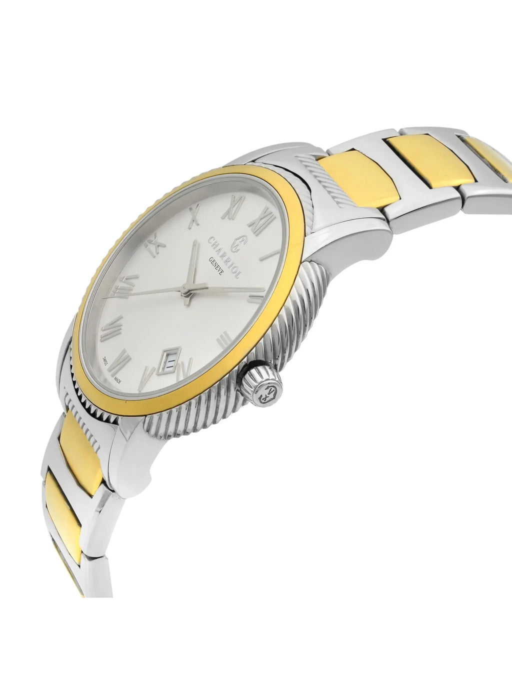New Charriol Parisii 40mm Sizeteel Sizeilver Dial Quartz Men Watch P40SizeY2.931.001