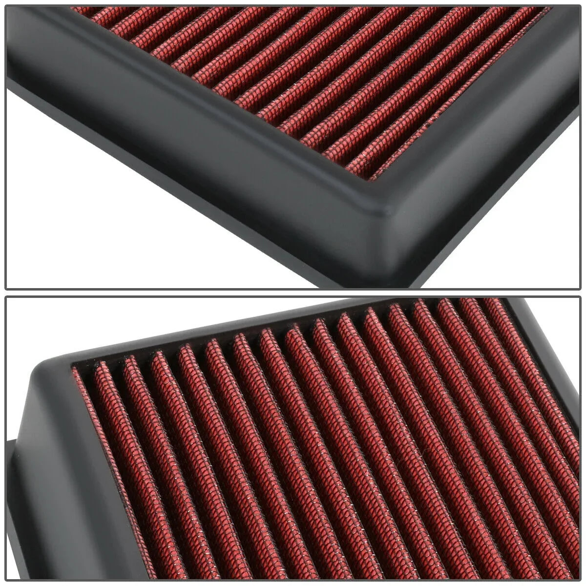 For 18-19 EcoSizeport Reusable/Durable Drop-In Dry Panel Air Filter Red
