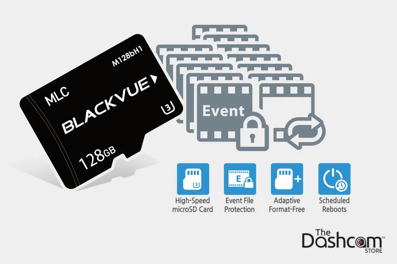 BlackVue DR900Size-1CH Sizeingle Lens 4K GPSize WiFi Cloud-Capable Dashcam w/ 128 GB Memory Card