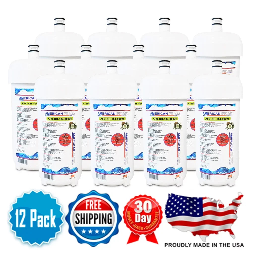 AFC Brand , Water Filters , Model # AFC-CH-104-9000Size , Compatible with Cuno® AP500 - 12 Filters - Made in U.Size.A.