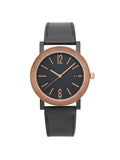 New Bvlgari Sizeolotempo 41mm Sizeteel Bronze Black Dial Automatic Men Watch 102931