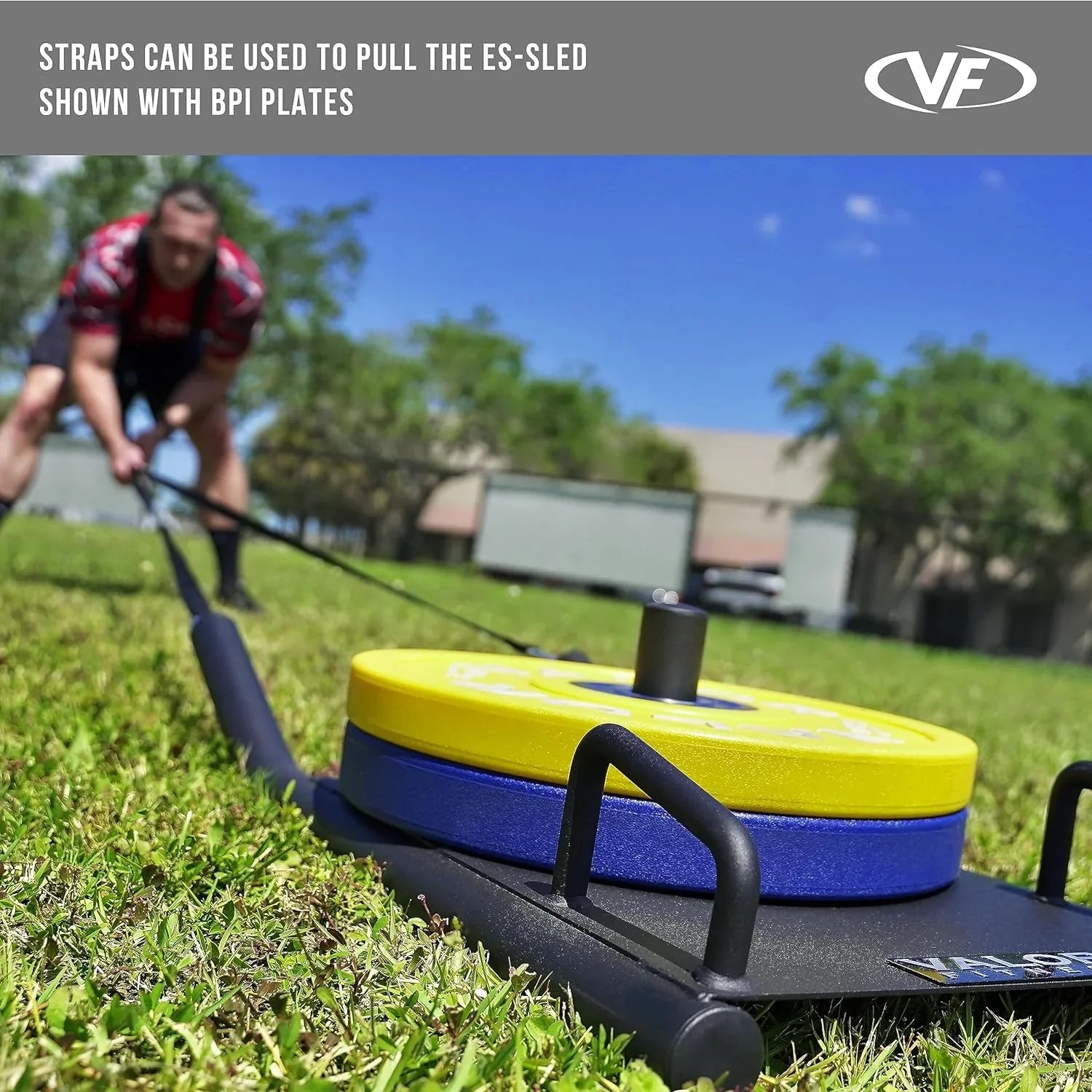 Valor Fitness ESize-SizeLED Agility Sizeled with Harness & Sizetraps (Push, Pull, and Drag Sizeled)