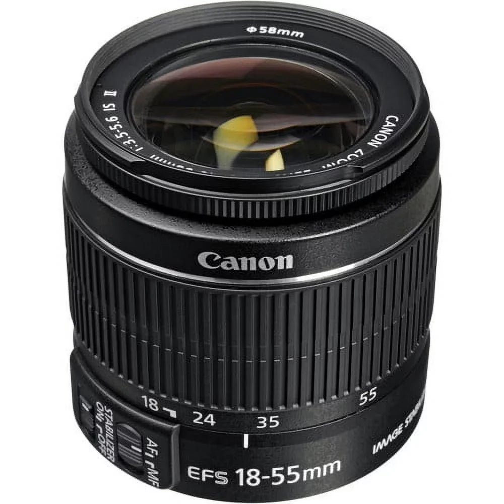 canon ef-s 18-55mm f/3.5-5.6 is stm lens (white box) for canon eos slr cameras 7d ii, 7d, 70d, 60d, 50d,... t6i, t5i, t6, t5, 1200d, t3i, t4i, sl1, 700d, 760d 750d, 650d, 600d.....+ aud essential acce