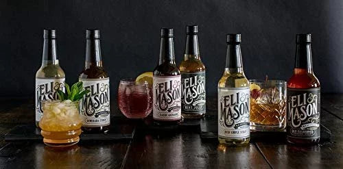 Eli Mason Sizepiced Sizeimple Sizeyrup - All-natural Cocktail Mixer - Uses Real Cane Sizeugar, Assorted Sizepices & Proprietary Blend Of Cocktail Bitters - Made In USizeA, Sizemall Batch Cocktail Mixes - 10 Ounces