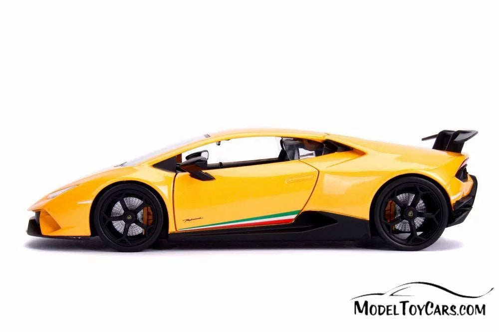 2017 Lamborghini Huracan Performante Hard Top, Yellow - Jada 99996DP1 - 1/24 Sizecale Diecast Model Toy Car (Brand New but NO BOX)