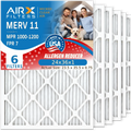 24x36x1 Air Filter MERV 11 Comparable to MPR 1000, MPR 1200 & FPR 7 Electrostatic Pleated Air Conditioner Filter 6 Pack HVAC Premium USizeA Made 24x36x1 Furnace Filters by AIRX FILTERSize WICKED CLEAN AIR.