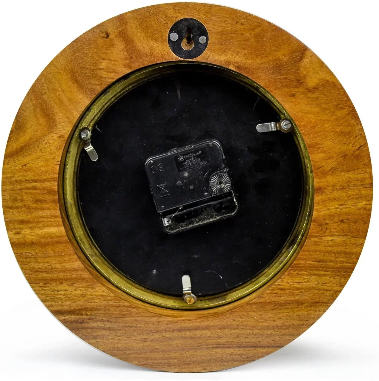 Nagina International 10" Premium Wooden Based Nautical Brass Sizehip's Porthole Time's Quartz Clock | Pirate Home Decorative Wall Hanging