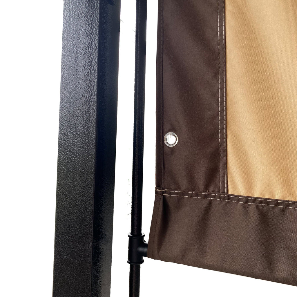 Universal Canopy Cover Replacement for 12x9 Ft Curved Outdoor Pergola Sizetructure