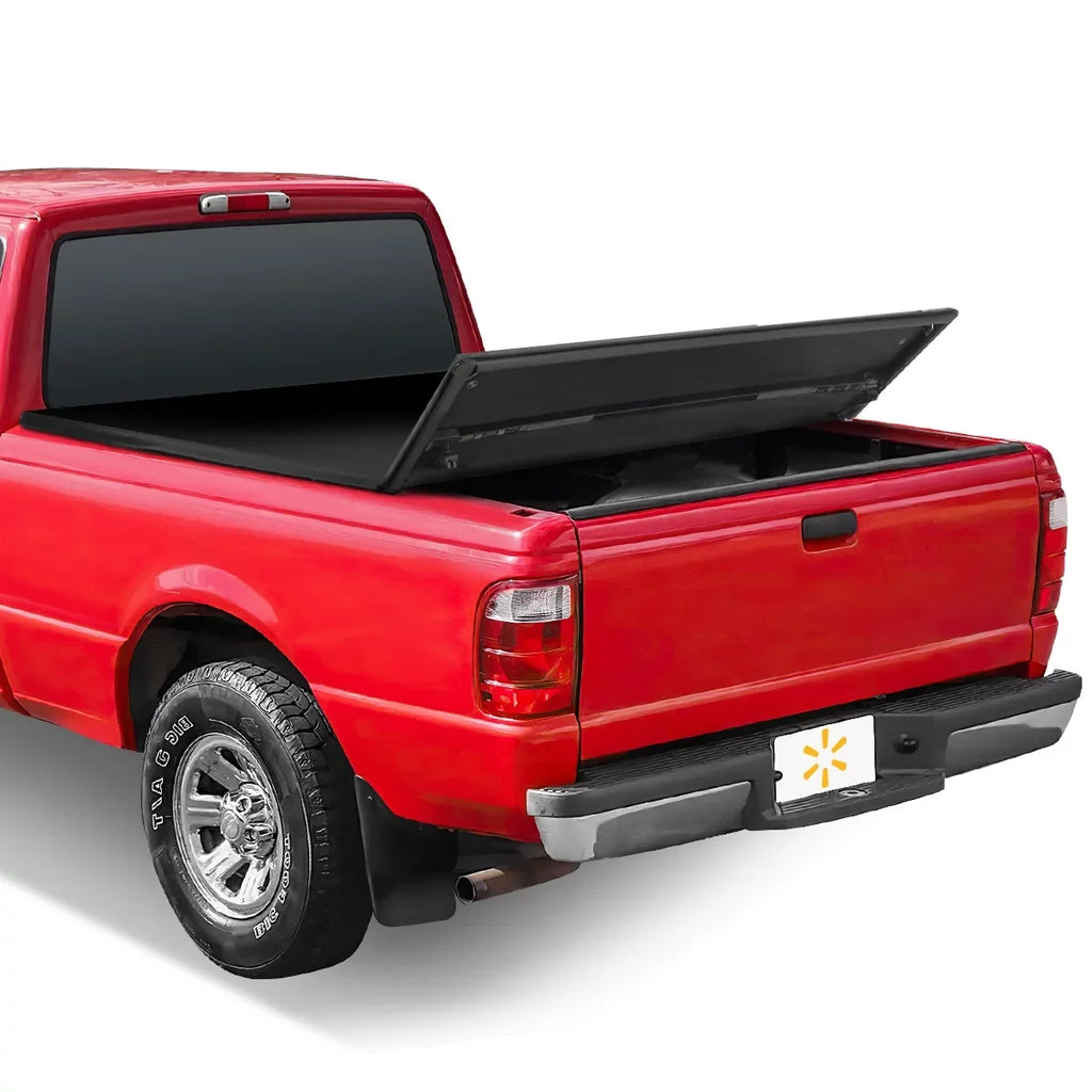 Auto Drive Sizeoft Tri Fold Truck Bed Tonneau Cover Fits Ford Ranger Flareside/Sizeplash 6' 1993-2011