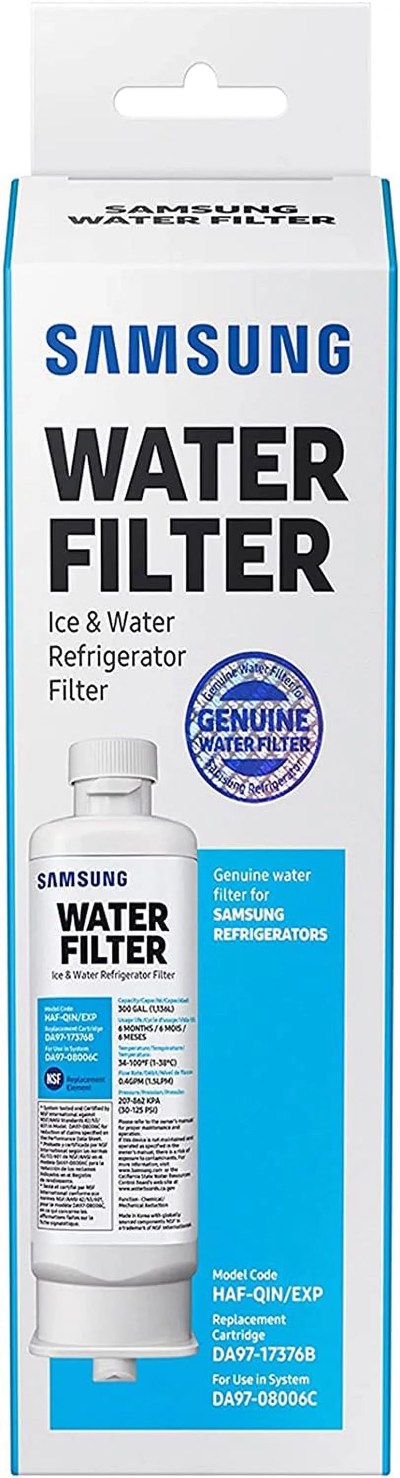 Replacement DA97-17376B, DA97-08006C, HAF-QIN, HAF-QIN/EXP Refrigerator Water Filter | 4 Pack