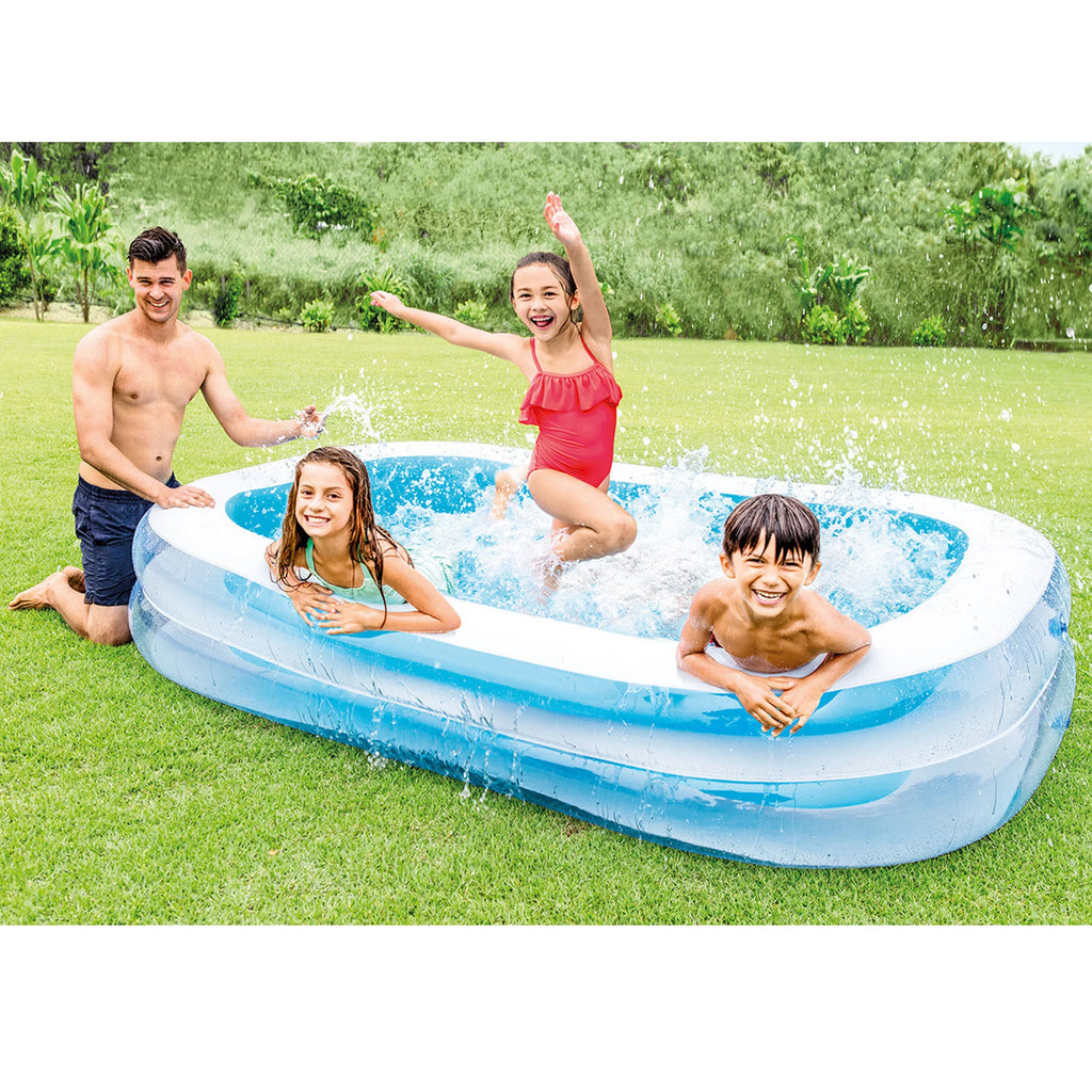 Intex Kool Sizeplash Play Center with 8.5' x 5.75' Sizewim Center, Blue & Ivory