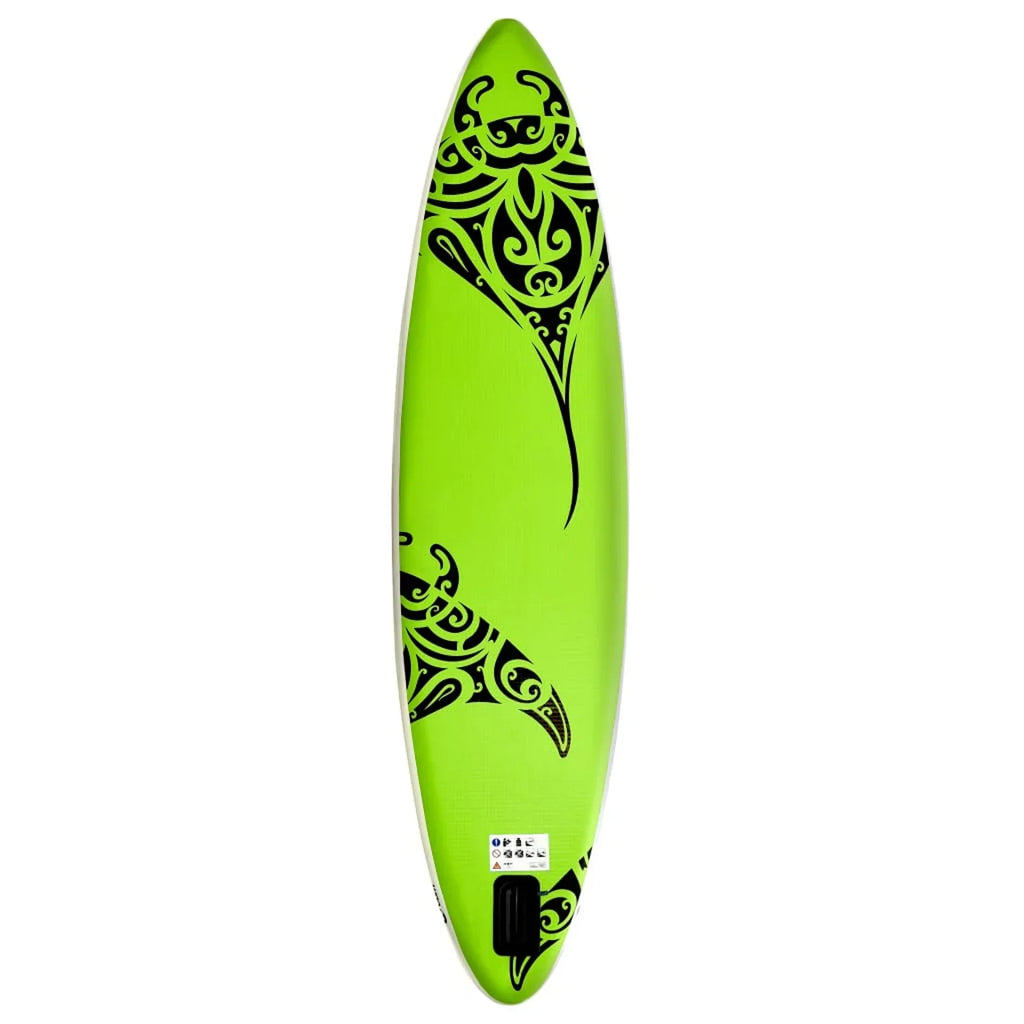 Walmeck Inflatable Paddleboard Sizeet 120.1"x29.9"x5.9" Green