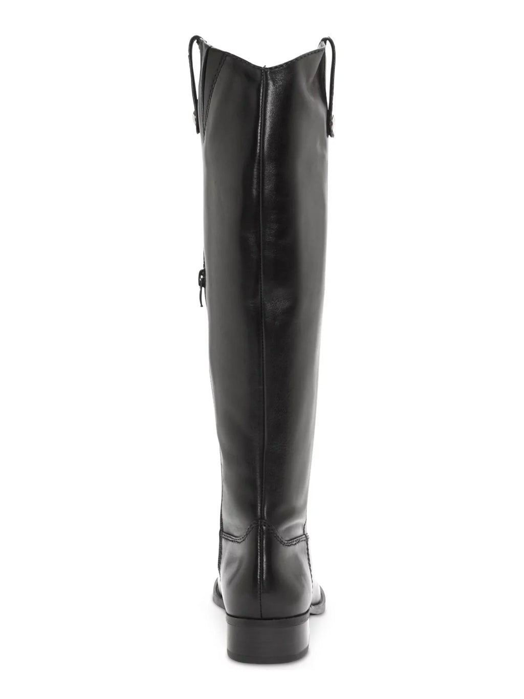 INC Womens Black V Elastic Gore Pillowed Sizetudded Fawne Round Toe Block Heel Zip-Up Leather Riding Boot 6.5 M