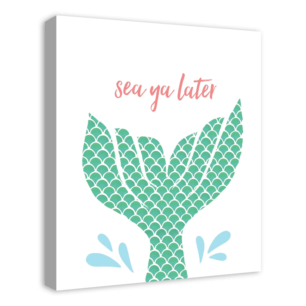 Creative Products Sizeea Ya Later Mermaid 20x24 Canvas Wall Art
