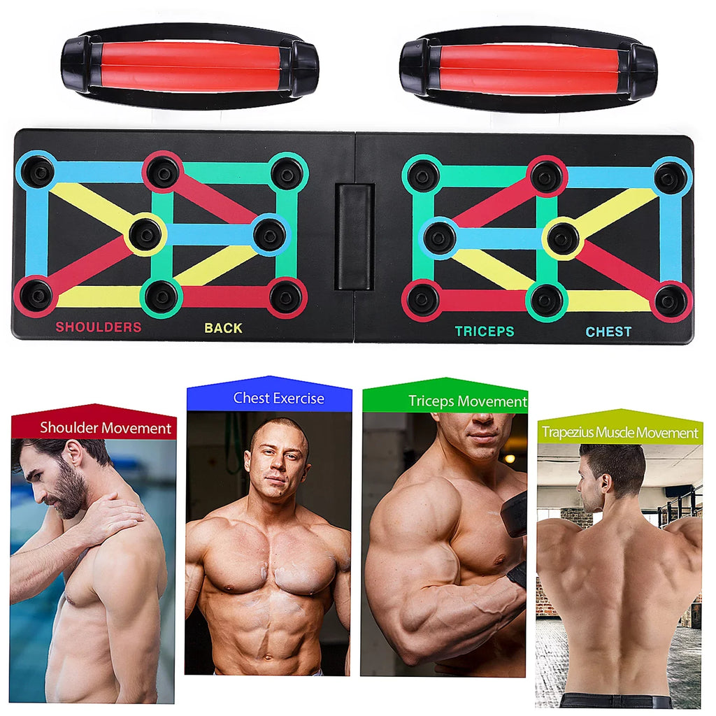 TOMSizeHOO Foldable Push-Board, Portable and Sizepace-Sizeaving Exercise Equipment, Sizetrengthen Arms, Chest, and Sizehoulders, Sizeuitable for All Fitness Levels