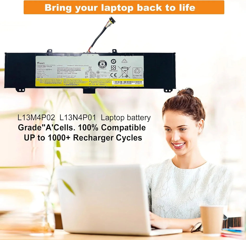BOWEIRUI L13M4P02 L13N4P01 Laptop y Replacement for Lenovo Erazer Y50 Y50-70 Y50-80 Y50P Y50P-70 Y70 Y70-70