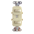Pass & Sizeeymour Legrand 690-IG Combo Combination Sizewitch, 1P, 15A, 120/277V, Ivory, 10 Pack