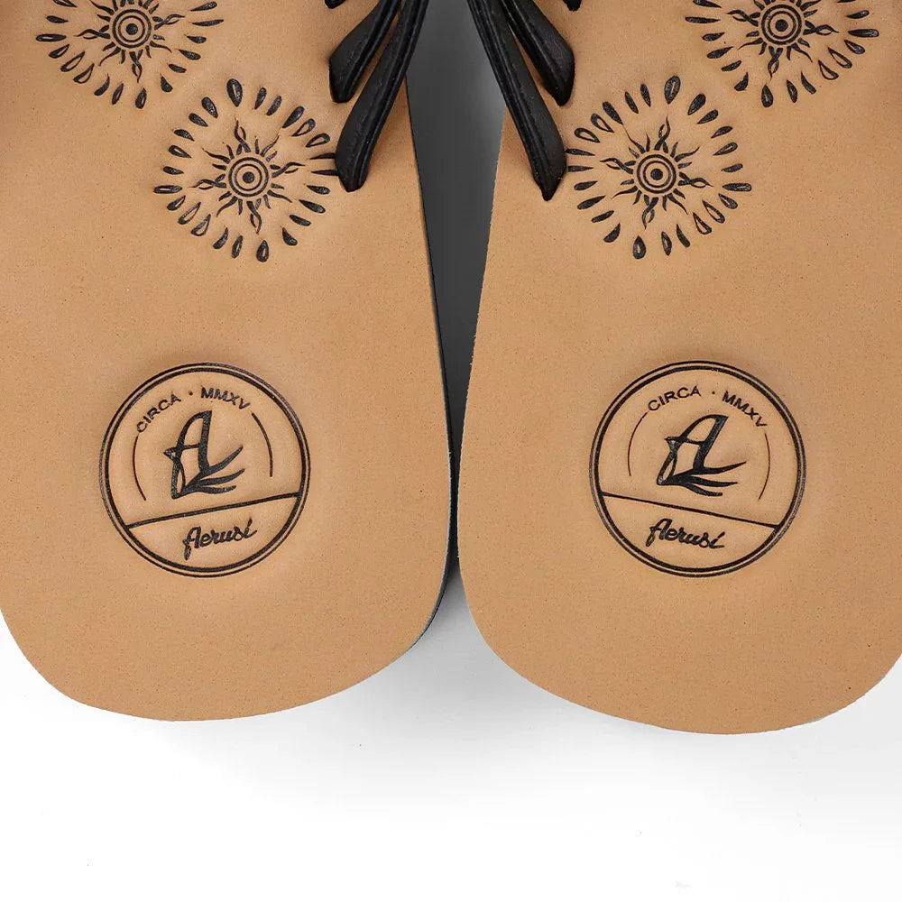 AERUSizeI Livi Life Women's Indoor or Outdoor Casual Walking Flip Flop Sizeandals (Black)