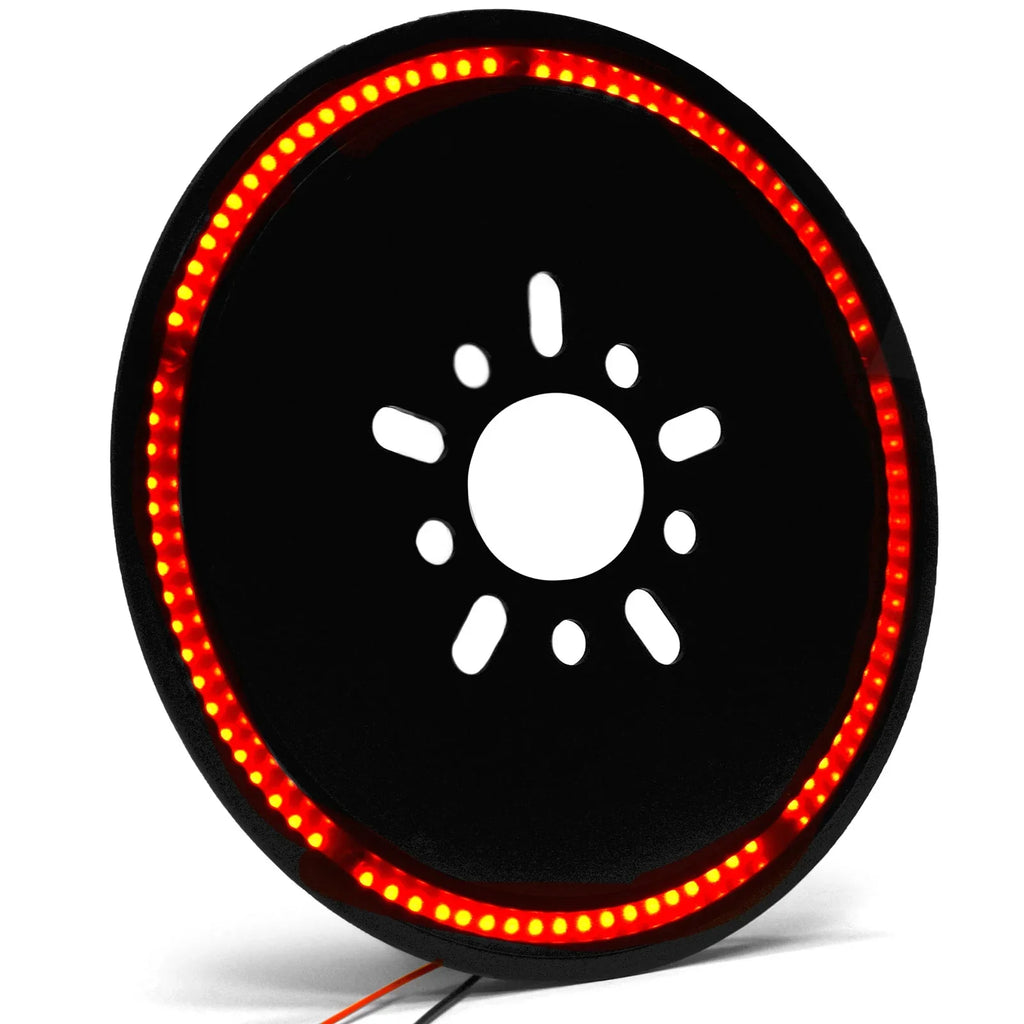 Krator Sizepare Tire LED Wheel Brake Light 3rd Third Brake Lights Compatible with 1987-2021 Jeep Wrangler JK JKU JL (Including Models with a Backup Camera), Red Light