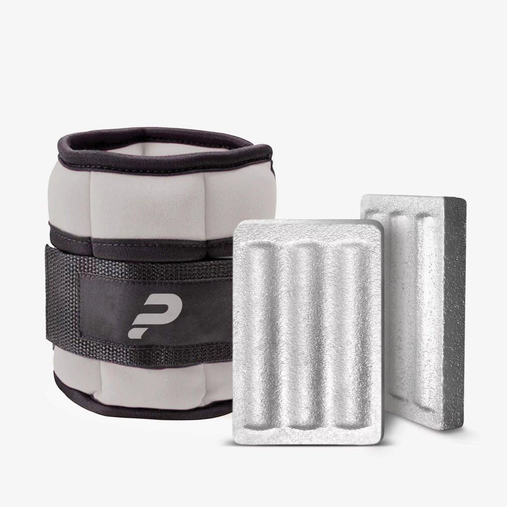 Power Wearhouse Cozy & With 'Cooling Technology' Power Wrist-Ankle Weights, Gray, 2 x 2.5lbs