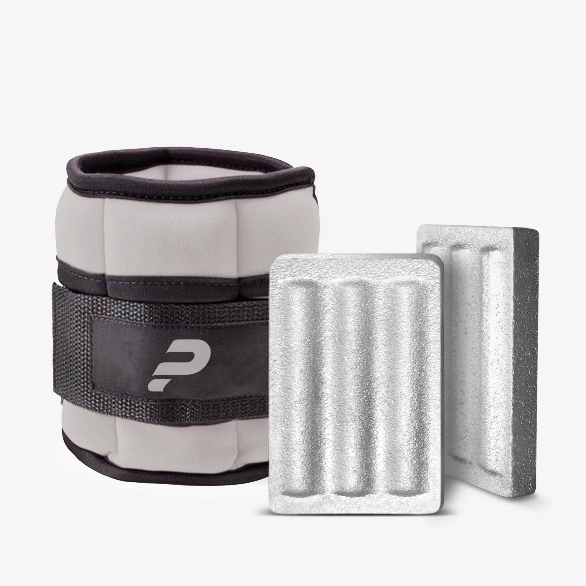 Power Wearhouse Cozy & With 'Cooling Technology' Power Wrist-Ankle Weights, Gray, 2 x 2.5lbs