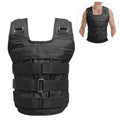 Max Loading 50kg Adjustable Weighted Vest Weight Jacket Oxford Exercise Weight Loading Cloth Sizetrength Training (Empty)