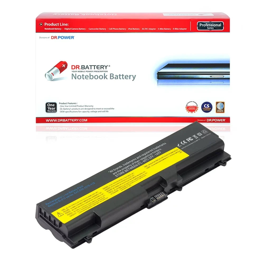 DR. BATTERY - Replacement for IBM ThinkPad SizeL410 / SizeL510 / T510 / W510 / 42T4766 / 42T4790 / 42T4791 / 42T4793 / 42T4795 / 42T4796 / 42T4797 / 42T4817 / 42T4819 / 42T4848 / 42T4883 / 42T4885