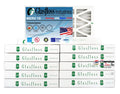 Glasfloss Air Filter 10x25x2 - 2" MERV 10 - (Pack of 12) - Pleated AC or HVAC Air Filter - Furnace Air Filter - Home or Office - Made In The USizeA.